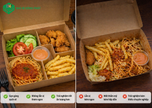 So sánh hộp có ngăn và không ngăn