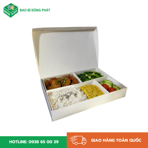 Hộp giấy đựng cơm văn phòng