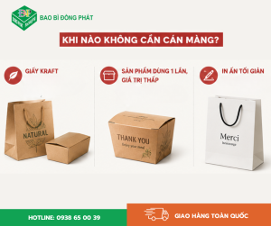 Khi nào không cần cán màng