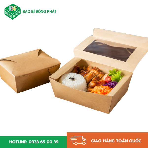 Hộp giấy đựng cơm chịu được nóng không