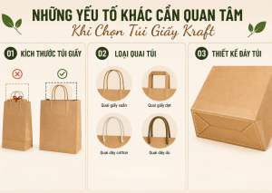 Yếu tố cần khi chọn túi Kraft